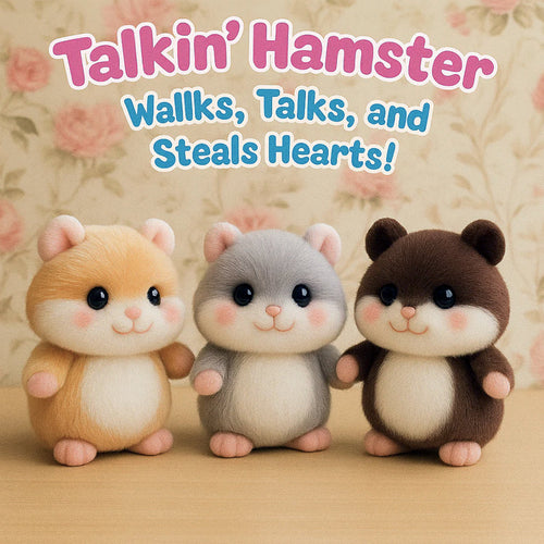 🟣🐹Talkin’ Hamster: Walks, Talks, and Steals Hearts!